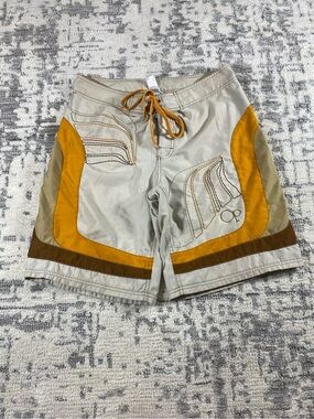 Y2k Ocean Pacific Swim Trunk Shorts with stripes